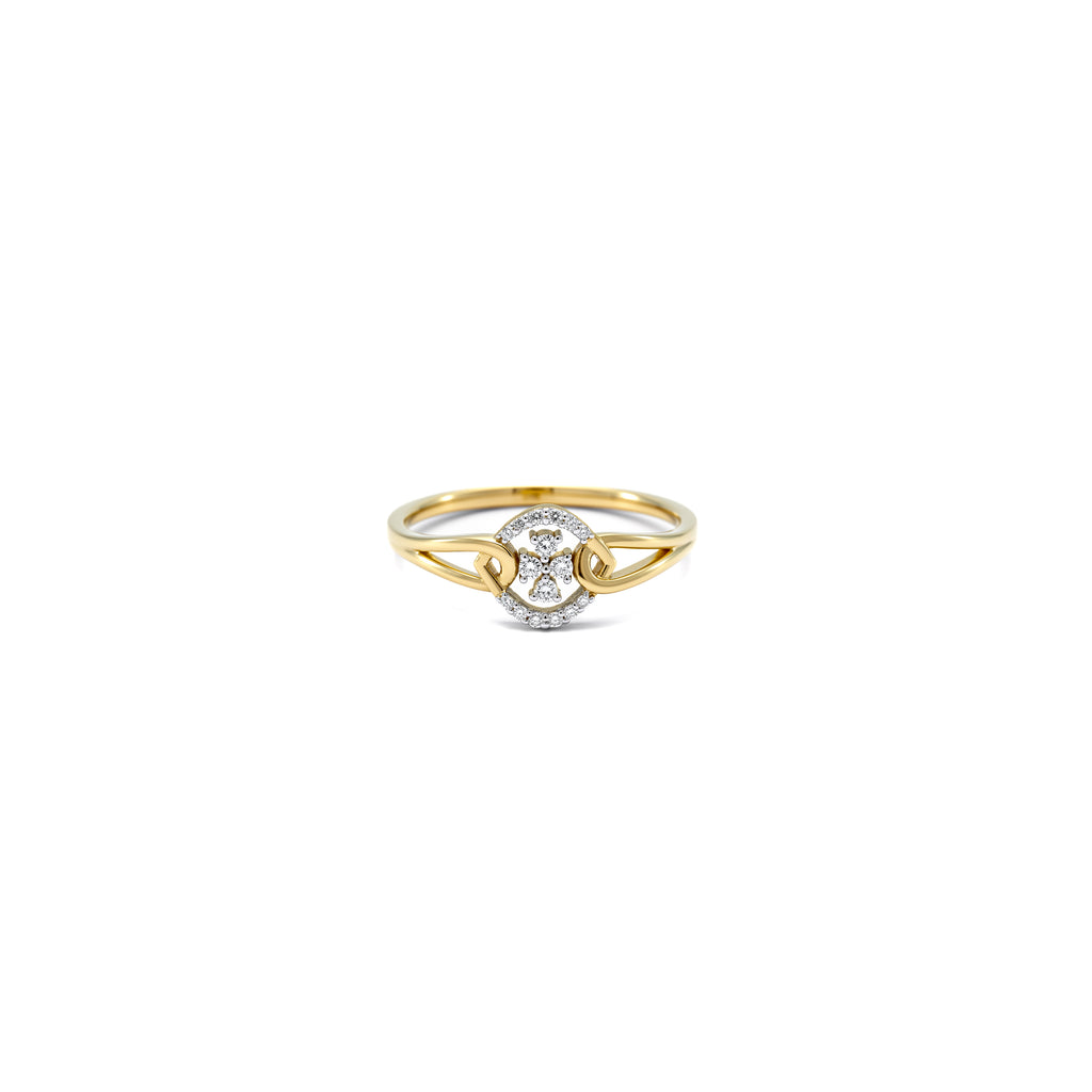 The Fleur Halo Ring