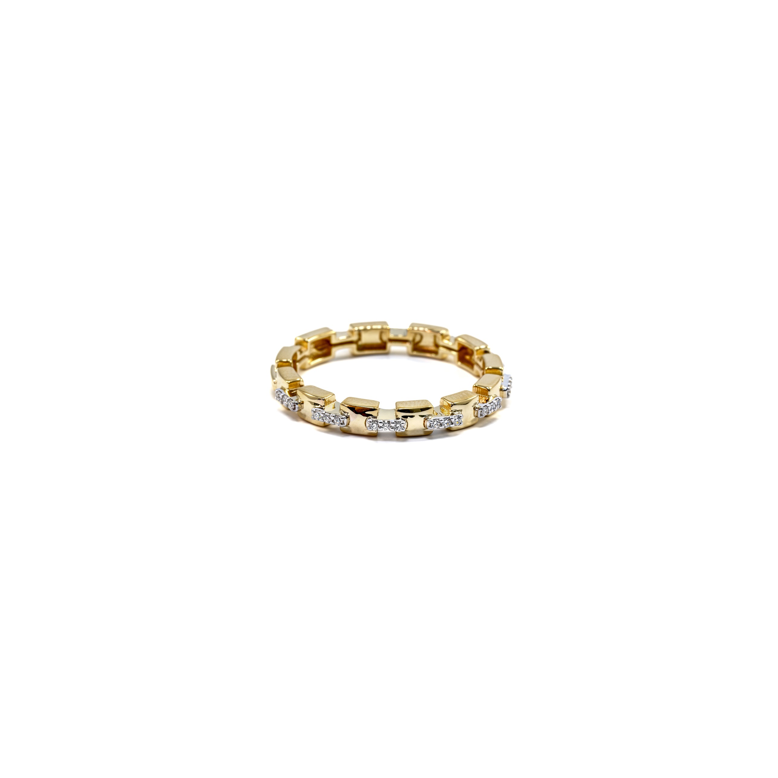 Golden Link Diamond Band