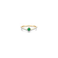 Emerald Princess Chevron Ring