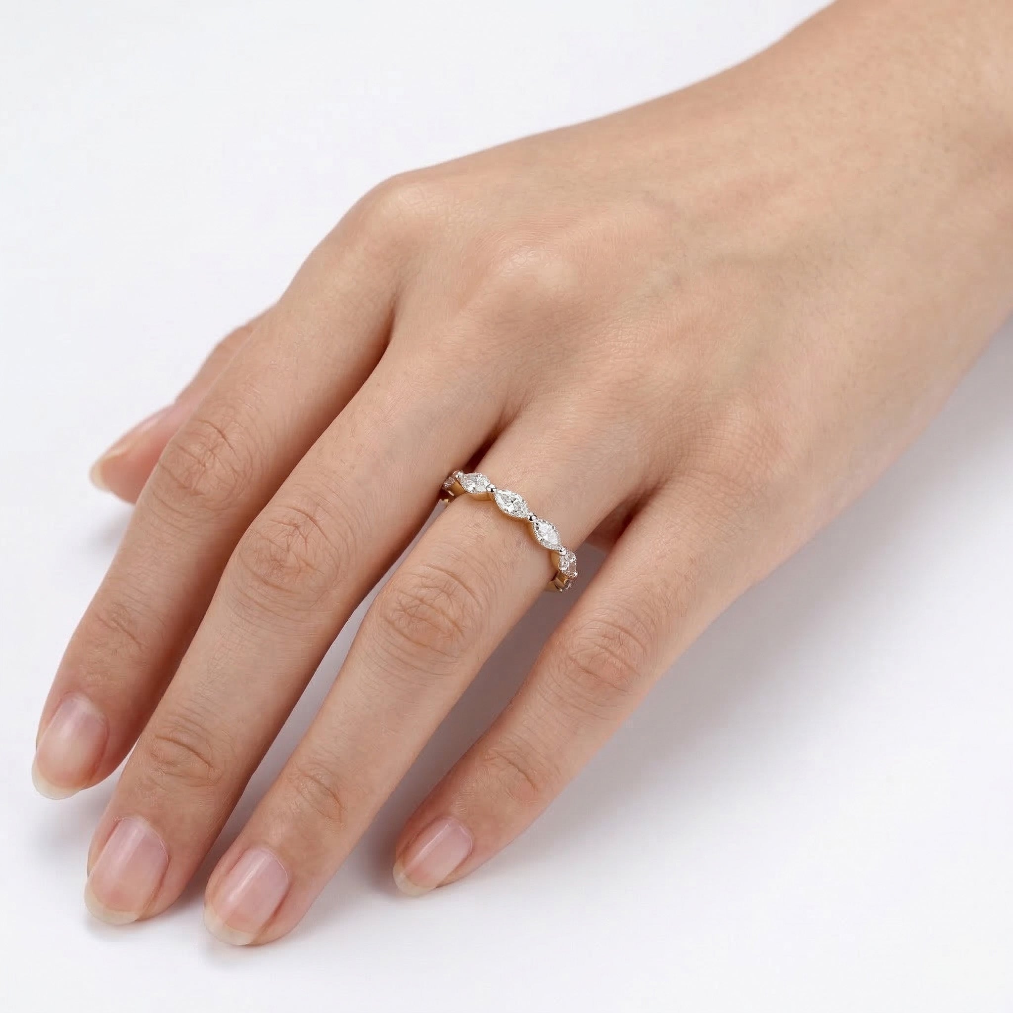 Marquise Diamond Eternity Band