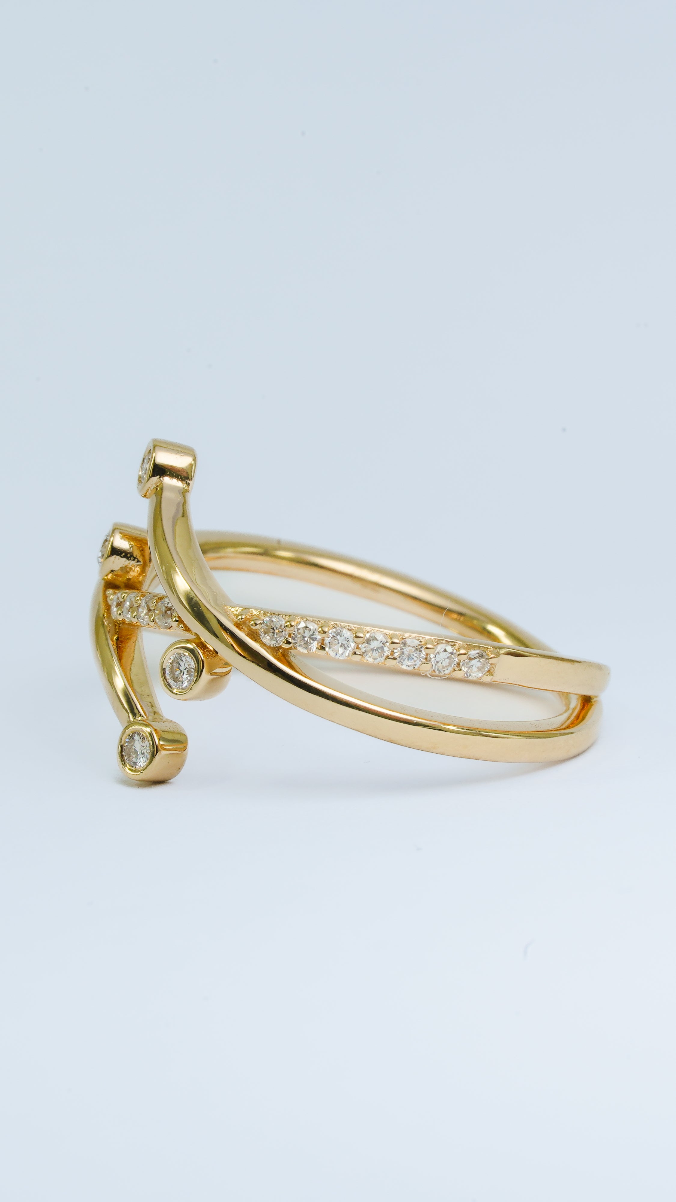 Luna Curve Diamond Ring