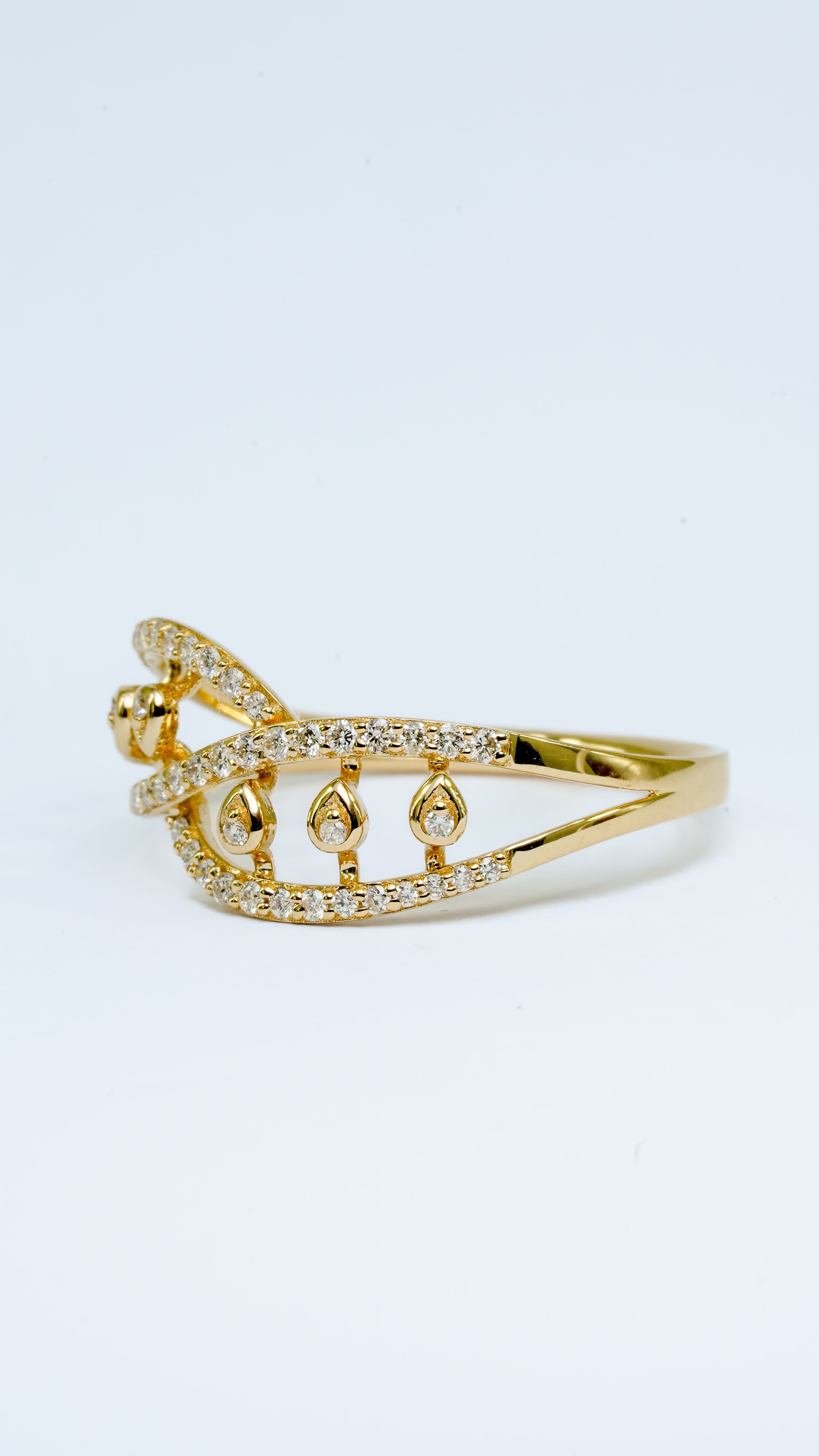 Teardrop Harmony Diamond Ring