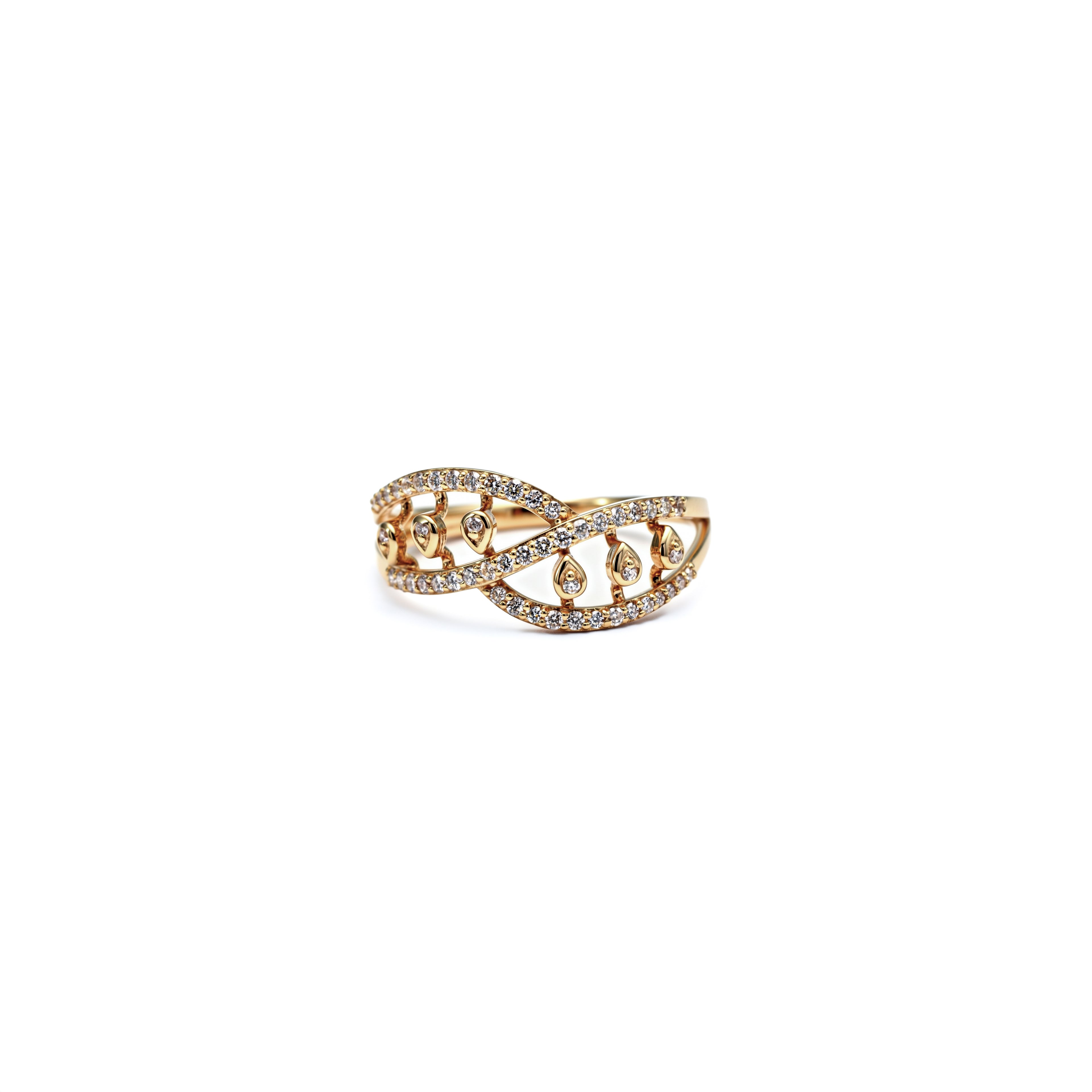 Teardrop Harmony Diamond Ring